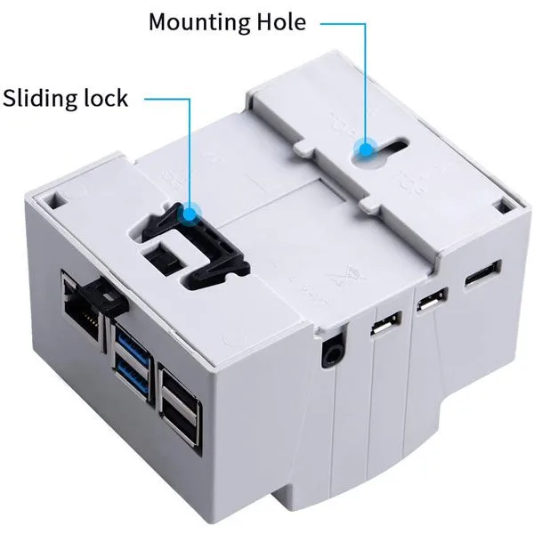 DIN rail enclosure for Raspberry Pi 4 - Image 5