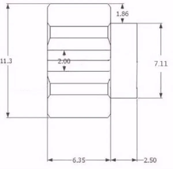 OpenBuilds 6.35 mm eccentric spacer - Image 3