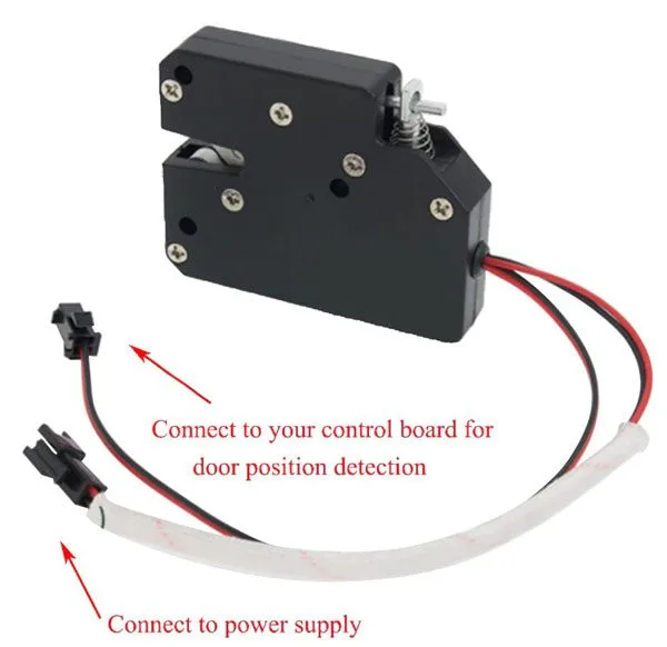 Mini 12 VDC Electric Lock for cabinets - Image 3