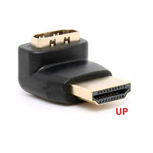 HDMI male-HDMI female 90° adapter, UP type