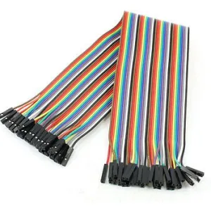 40 Coloured Female-Female Jumper Wires