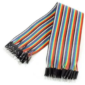 40 coloured male-to-male jumper wires