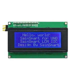 20x4 LCD display with I²C interface