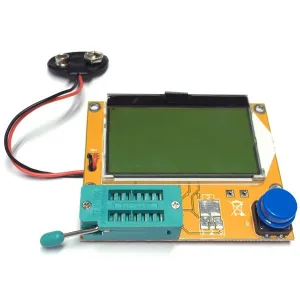 LCD tester for transistors, diodes, MOSFETs, SCRs