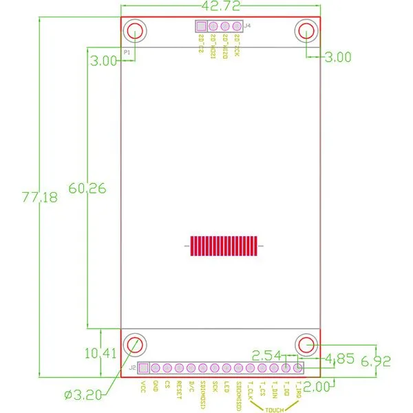 TFT Display 2.4" Resistive Touch with ILI9341 Controller and SD Slot - Image 4