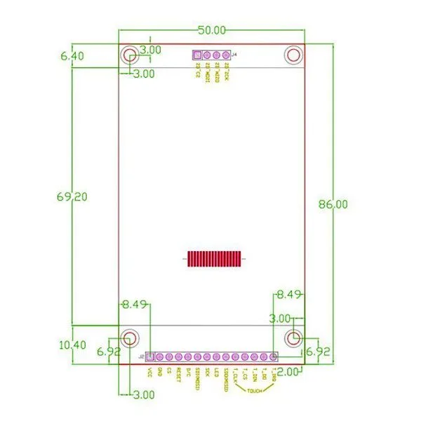 TFT Display 2.8" Resistive Touch with ILI9341 Controller and SD Slot - Image 4