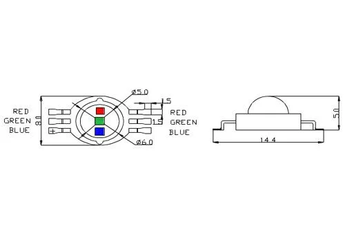 RGB LED 3 watt - Image 3