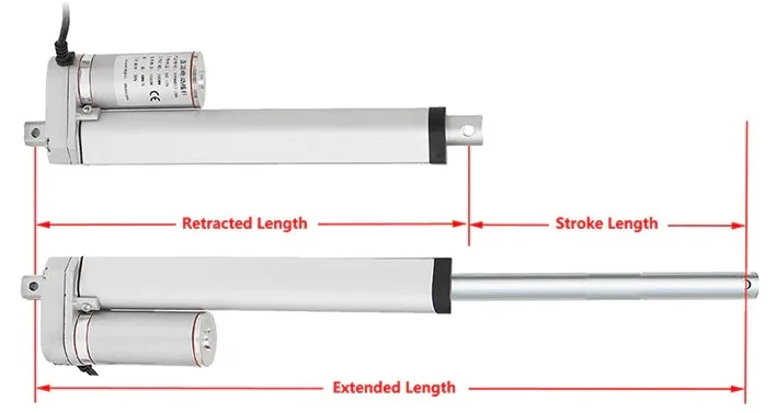 Linear Actuator 12 VDC 100 kg - 450 mm Stroke - Image 5