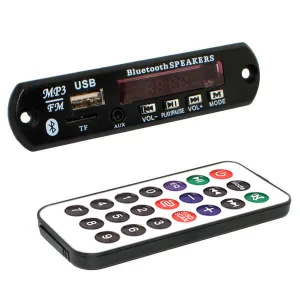 MP3/WMA/WAV audio player with FM radio, Bluetooth, USB and remote control