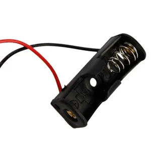 Battery holder with leads for 12V type 23A cell
