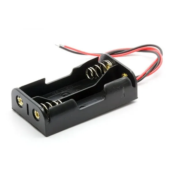 2 x AA Battery Holder with Wires - Image 1