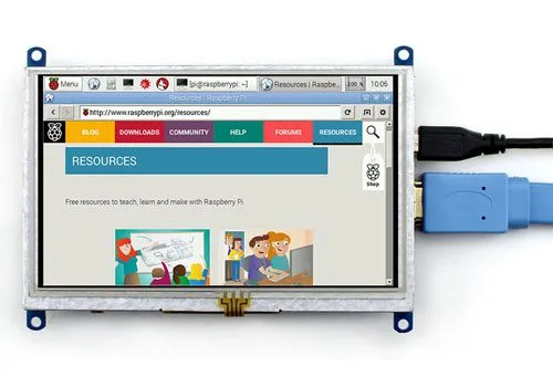 5” resistive touch screen display 800x480 - Image 4