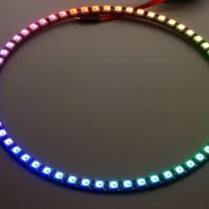 Ring with 60 WS2812 RGB LEDs and built-in driver