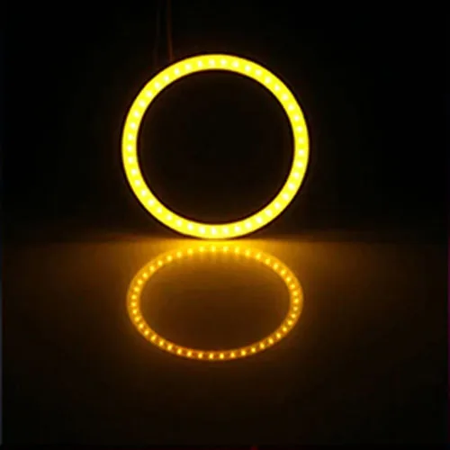 80 mm Ring with Yellow COB LED - 12/24V - Image 1
