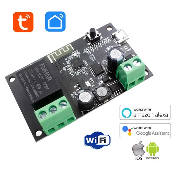 Wi-Fi Switch 1 Relay - Alexa/Google/Tuya - Image 1