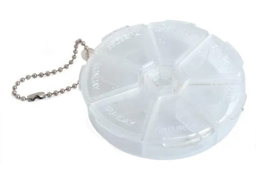 Round Plastic Box with 7 Compartments - Image 1