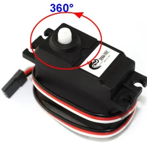 Servo motor 5.5kg/cm plastic gears 360°
