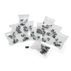 Set of 120 Electrolytic Capacitors - 12 Values