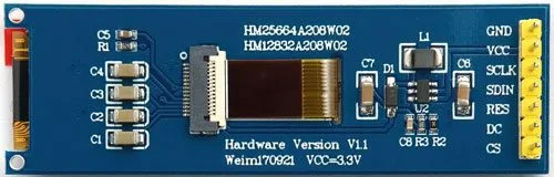 OLED SPI Display 256x64 - White Characters - Image 4