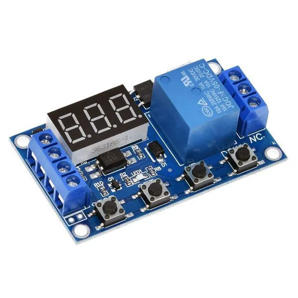 Timer from 0.1 second to 999 minutes with trigger and micro USB - assembled - Image 1