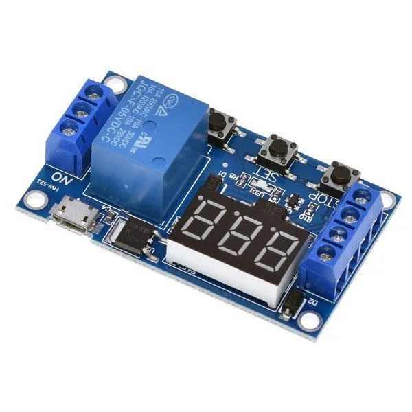 Timer from 0.1 second to 999 minutes with trigger and micro USB - assembled - Image 3