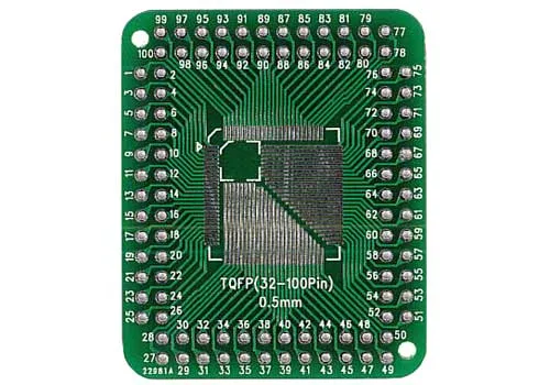 TQFP32 to TQFP100 pin adapter PCB - Image 3