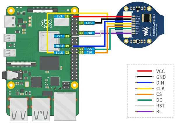 Display LCD SPI 1.28" - 240x240 pixels - Image 3