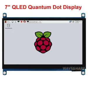 7" QLED Touchscreen Display – 1024x600 Pixels