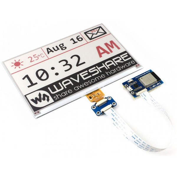 Wireless board with ESP32 for e-Paper display