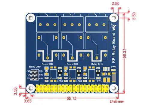 3-Channel Relay Board for Raspberry Pi - Image 3