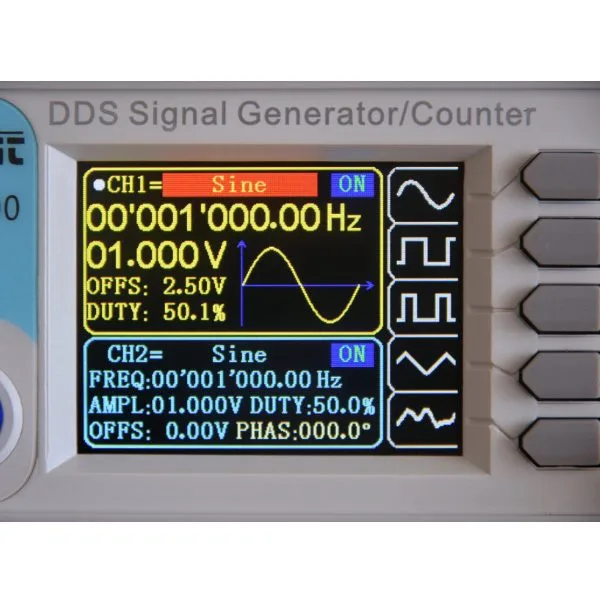 2-Channel Signal Generator and Frequency Counter - 60 MHz - Black - Image 3