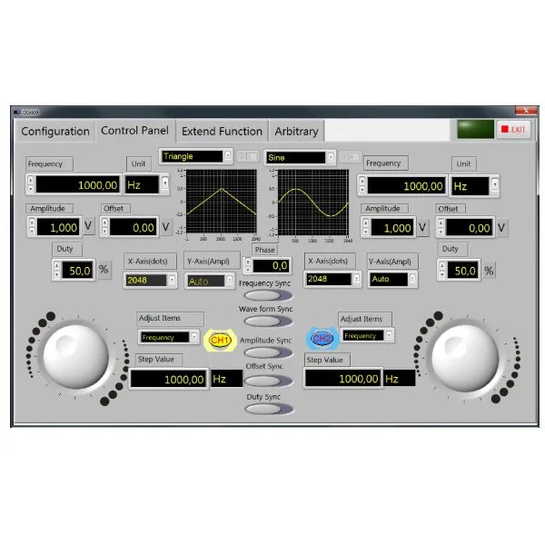2-Channel Signal Generator and Frequency Counter - 60 MHz - Black - Image 5