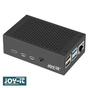 Aluminium Case for Raspberry Pi 4 - Black