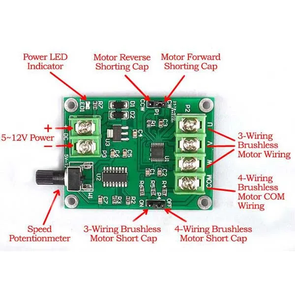 BRUSHLESS MOTOR DRIVER 7-12 VDC - Image 4