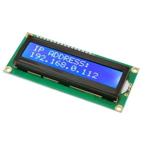 16x2 LCD display with pre-soldered pin header