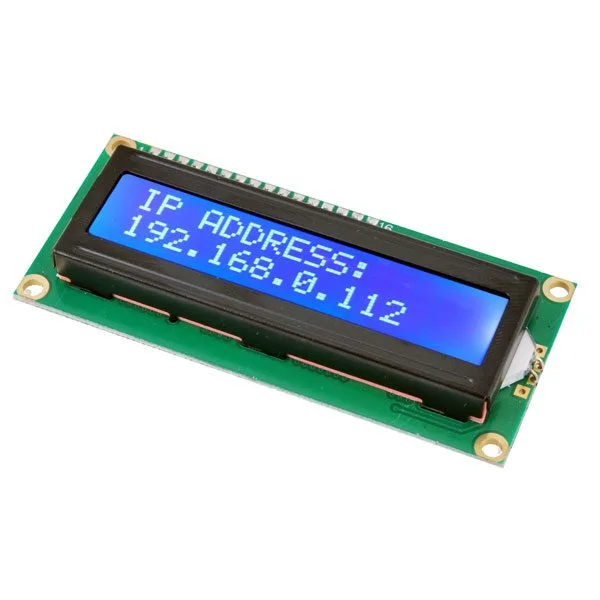 16x2 LCD display with pre-soldered pin header - Image 1