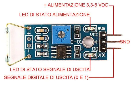 Reed switch module with LM393 - Image 4