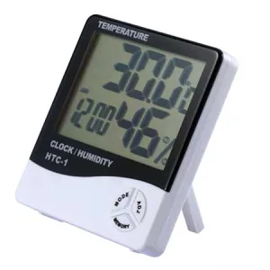 Thermometer and Hygrometer with Date and Time