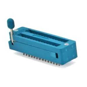28-Pin ZIF Textool Socket, Narrow Body 7.62 mm, 2.54mm Pitch