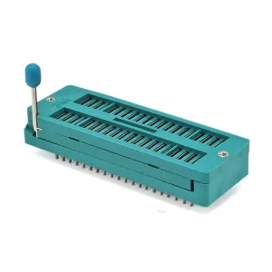 40-pin ZIF socket, Textool, wide body 15.24 mm, 2.54mm pitch