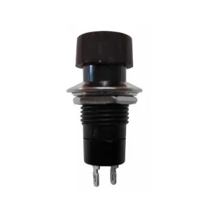 Normally Open Panel Push Button - Black