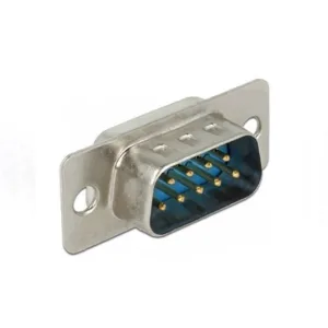 DB9 9-way male D-sub connector with solder terminals