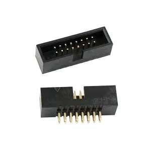 Male 2x8 pin connector for flat cable