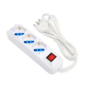 3-way power strip with illuminated switch