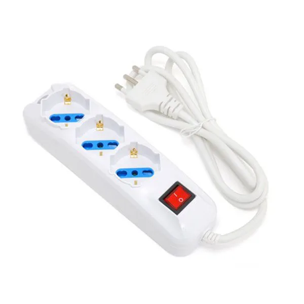 3-way power strip with illuminated switch - Image 1