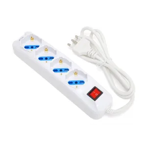 4-Way Power Strip with Illuminated Switch