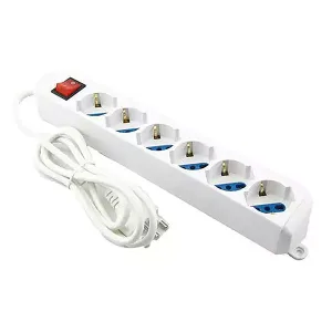 6-way Power Strip with Illuminated Switch