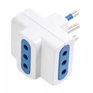Triple mains plug 10A