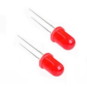 Set of 100 round 5 mm red LEDs
