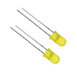 Set of 100 round 5 mm yellow LEDs